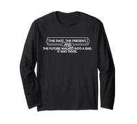 Grammatica Tense Joke Passato Presente Futuro Gioco di Parole Umorismo Maglia a Manica