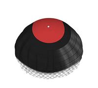 Grammofono Cuffie da doccia Long Play Record Disco fonografico Album in vinile Musica classica Donna Riutilizzabile Copricapo a doppio strato Cappello da doccia morbido per tutta la lunghezza dei ca
