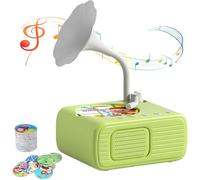 Grammofono per bambini, nuovo grammofono interattivo con musica e storie del 2025, giocattolo educativo musicale interattivo, lettore audiolibro, per bambini e bambine