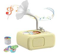Grammofono per bambini, nuovo grammofono interattivo con musica e storie del 2025, giocattolo educativo musicale interattivo, lettore audiolibro, per bambini e bambine