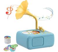 Grammofono per bambini, nuovo grammofono interattivo con musica e storie del 2025, giocattolo educativo musicale interattivo, lettore audiolibro, per bambini e bambine
