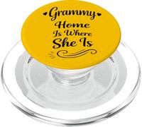 Grammy Casa è dove lei è - orgoglioso amorevole famiglia nonna PopSockets PopGrip per MagSafe