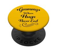 Grammy dove gli abbracci non finiscono mai - Nonna preferita dei nipoti PopSockets PopGrip Adesivo