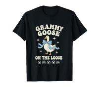Grammy Goose On The Loose Carino Divertente Retro Maglietta
