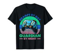 Gramps By Day Guardian By Night Retro Gamer Maglietta