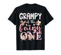 Grampy Of The Fairy One First Birthday Girl Fairytale Maglietta