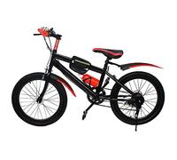 GramStudio Mountain bike, bicicletta Dirt Bike da 20 pollici, con supporto per tazza d'acqua e campana bussola, struttura triangolare, colore: rosso