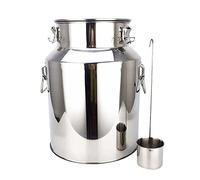 GramStudio Tamburo in acciaio inox sigillato, 18 l, in acciaio inox 201, fermentatore, caraffa per il latte, contenitore per l'olio, riso, acqua, grande serbatoio per il trasporto, guarnizione in