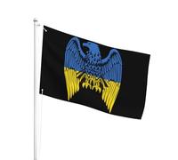 Gran Bandiera Da Cortile 90X150Cm Eagle Ukrainians Bandiera Da Pirati All'Aperto Bandiera Da Giardino Per Giardino, Cortile, La Fattoria All'Aperto