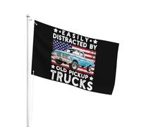 Gran Bandiera Da Personalizzata 90X150Cm American Trucker Bandiera Da Giardino Resistente Ai Raggi Uv Bandiera Da Pirati Per Giardino, Barca, Decorazione Domestica