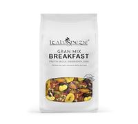 Gran Breakfast mix, 400g con Semi di zucca e girasole, mandorle, nocciole, anacardi, bacche di goji, mirtilli rossi, uva sultanina, banana chips - Italia Spezie