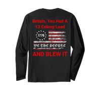 Gran Bretagna, Avevi un capo di 13 colonie e l'hai fatto saltare Umorismo USA Maglia a Manica