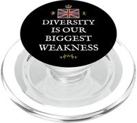 GRAN BRETAGNA PATRIOTA ORGOGLIOSO DELLA DIVERSITÀ DELLA DIVERSITÀ BRITANNICA PopSockets PopGrip per MagSafe