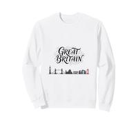 Gran Bretagna Skyline Viaggio Vacanza Outfits Felpa