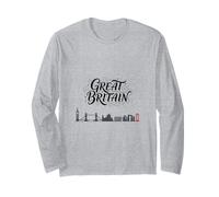 Gran Bretagna Skyline Viaggio Vacanza Outfits Maglia a Manica