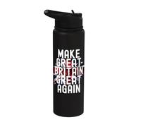 Gran Bretagna Union Jack e gocce di pioggia Stainless Steel Insulated Water Bottle