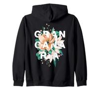 Gran Canaria Floral Design Spagna Spiaggia Vibes Felpa con Cappuccio