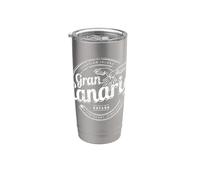Gran Canaria Parrot Isole Canarie Spagna Souvenir vintage Bicchiere termico in acciaio inox doppia parete