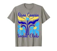 Gran Canaria Social Club Isole Canarie Astratto Boho Fiore Maglietta
