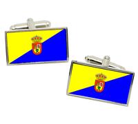 Gran Canaria (Spagna) Bandiera Gemelli IN Cromata Scatola Regalo