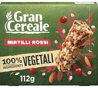 Gran Cereale, Barrette con Mirtilli, Avena e Mandorle, Snack di Frutta Secca, Confezione da 4 Barrette
