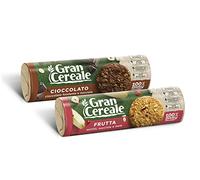 Gran Cereale Biscotti alla Frutta, 250g + Gran Cereale Biscotti Gran Cereale al Cioccolato, 230g Ricchi di Fibra e Fosforo - 270 g