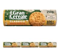 Gran Cereale Biscotti Gran Cereale Classico, Ricchi di Fibra e Fosforo - 250 gr (Confezione da 4)