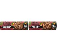 Gran Cereale, Biscotti Proteici Protein+ Cioccolato e scorze d'arancia, con 16% di Proteine e Ingredienti 100% Vegetali, Biscotti da colazione, Tubo da 250g (Confezione da 2)
