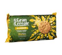 Gran Cereale Classico Biscotti Integrali con Fiocchi di Avena, Farro e Orzo, Biscotti Croccanti Ricchi di Fibre per Colazione, Pausa e Spuntino, Pacco Doppio 500g