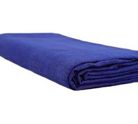 Gran foulard Telo Arredo 1 Piazza 180x280 cm e 2 Piazze 240x280 cm in Cotone Panama Rinforzato - Copridivano o Copriletto Elegante, Tinta Unita, Qualità Extra. (Blu, 180 X 280)