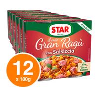 Star - Granragu' Salsiccia - 3 confezioni da 2 pezzi da 90 g [6 pezzi, 540 g]