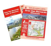Gran San Bernardo, Ollomont carta dei sentieri 1:25.000. Ediz. multilingue