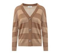 Gran Sasso - Cardigan a V con Righe - - Knitwear - Donna - Marrone - M