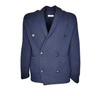 Gran Sasso - Cardigan Doppiopetto Modello 13183/25072 - - Knitwear - Uomo - Blu - 2XL