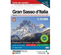 Gran Sasso d'Italia. Carta dei sentieri 1:15.000