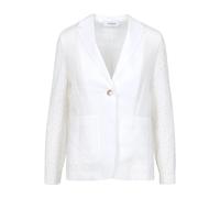 Gran Sasso - Giacca bianca in lino e cotone con maniche lavorate a maglia - - Jackets - Donna - Bianco - L