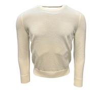 Gran Sasso - Gran Sasso- Rainwool- Feinstrick- Rundhals weiss - - Knitwear - Uomo - Beige - XL