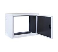 Gran Sasso Inox Cassetta Coibentata per Contatore Acqua in Lamiera Preverniciata Bianco Grigio - Spessore 6/10 - Dimensioni 30x40x25cm - Dotata di chiave