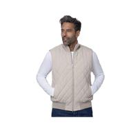 Gran Sasso, ,Jackets ,Uomo ,Marrone ,M Giacca beige senza maniche trapuntata