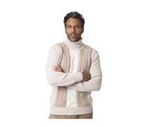 Gran Sasso, ,Knitwear ,Uomo ,Beige ,L Dolcevita a trecce