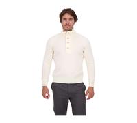 Gran Sasso, ,Knitwear ,Uomo ,Bianco ,L Col Montant Polo Zip