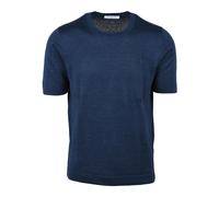 Gran Sasso, ,Knitwear ,Uomo ,Blu ,M Maglioncino Girocollo