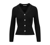 Gran Sasso - Maglione in Cotone con Scollo a V - - Knitwear - Donna - Nero - M