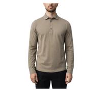 Gran Sasso - Polo a Maniche Lunghe in Cotone Crêpe - -Tops -Uomo -Verde -M