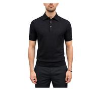 Gran Sasso - Polo a Tre Bottoni - - Tops - Uomo - Nero - 2XL