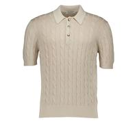 Gran Sasso - Polo in Cotone Lavorata a Trecce - - Tops - Uomo - Beige - L