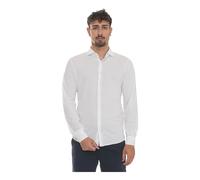 Gran Sasso, ,Shirts ,Uomo ,Bianco ,4XL Polo con collo alla francese e tessuto testurizzato