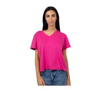 Gran Sasso - T-shirt con scollo a V in vari colori - -Tops -Donna -Rosa -L