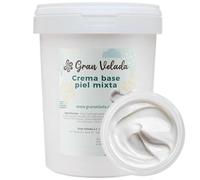 Gran Velada - Crema base pelle mista 5000 cc | Emulsione O/W alla rinfusa | Vegana e senza silicone | Personalizzabile con Attivi ed Estratti | Ideale per creme viso e corpo fai da te