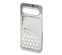GRANA HOME Grattugia piatta in acciaio inox 24 x 10 cm - Grattugia da cucina versatile e robusta per verdure, frutta, formaggio e altro ancora - Grattugia in acciaio inox con contenitore - Grattugia